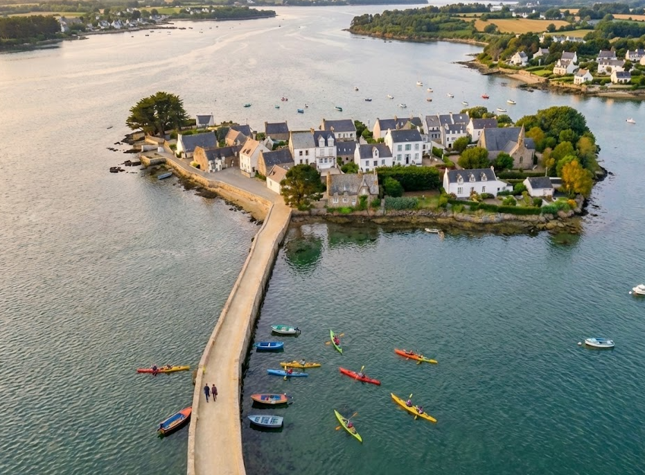 pont et ile de saint cado